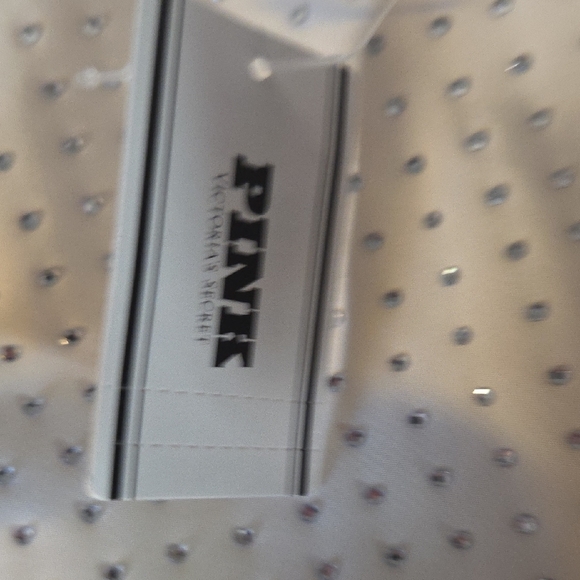 PINK Victoria's Secret Bling Tote Bag Cream NWT - Picture 8 of 9